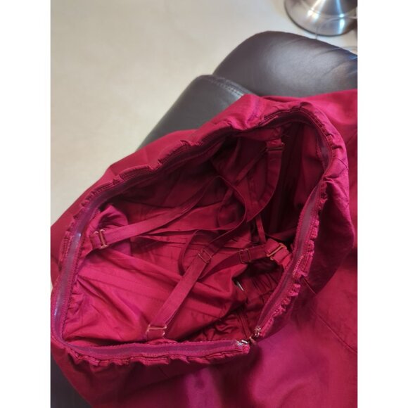 Tahari Detachable Strap A Line Fit Flare Red Dress Size 2 - Picture 7 of 8